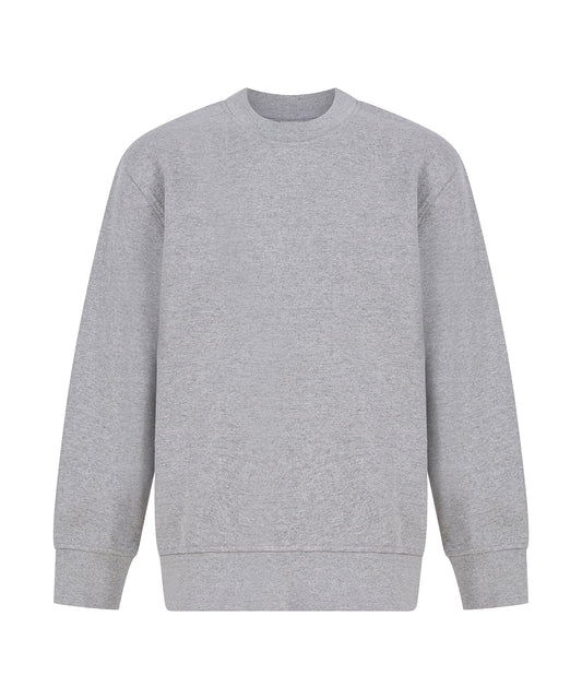 SF Clothing Kids sustainable fashion curved hem sweatshirt Heather Grey