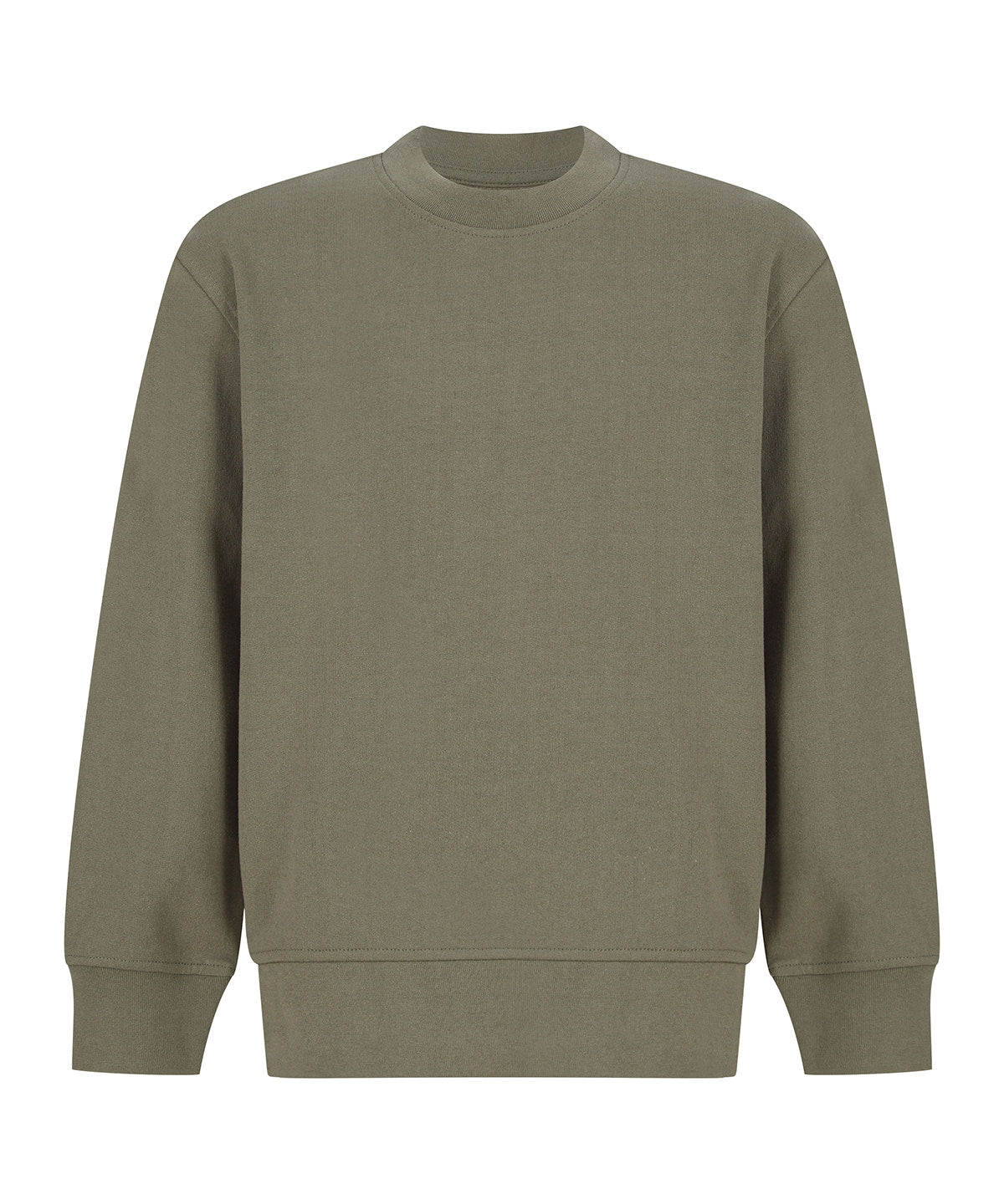SF Clothing Kids sustainable fashion curved hem sweatshirt Khaki