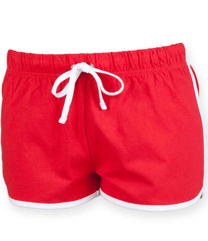 SF Clothing Kids Retro Shorts in Red/White