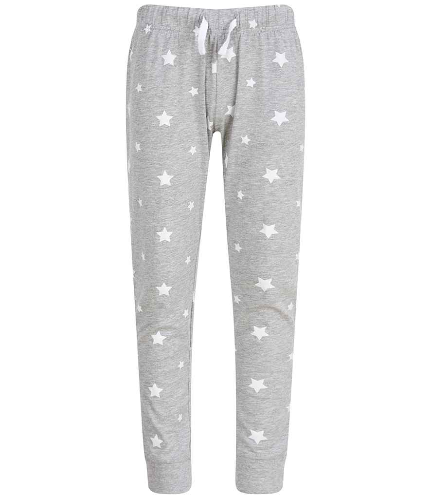 SF Clothing Kids Lounge Pants in Heather Grey/White Stars