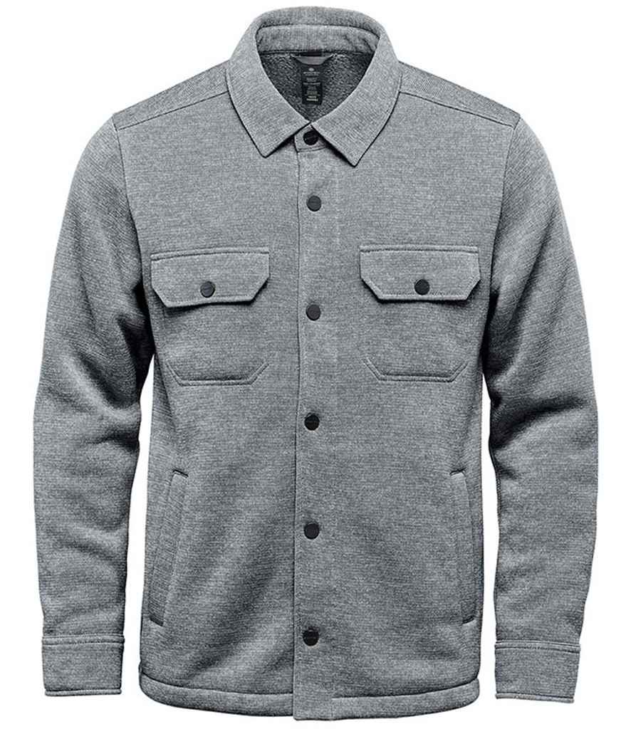 Stormtech Avalante Knitted Fleece Shirt Jacket in Granite Heather