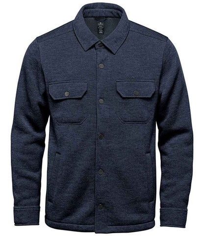 Stormtech Avalante Knitted Fleece Shirt Jacket in Navy Heather
