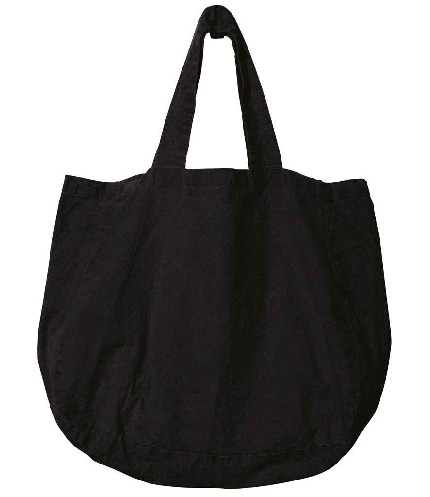 Spasso Linen Shopping Bag in Black
