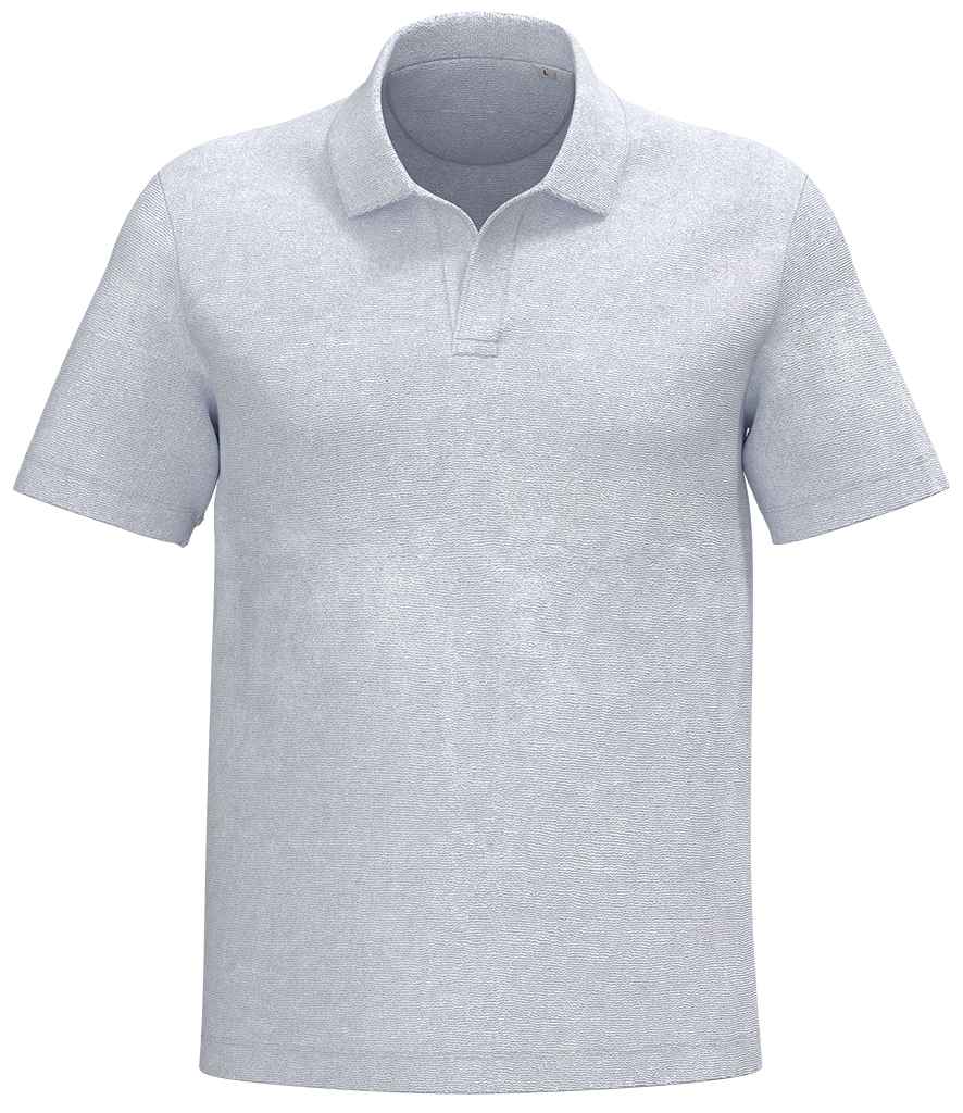 Spasso Terry Towel Polo Shirt in White