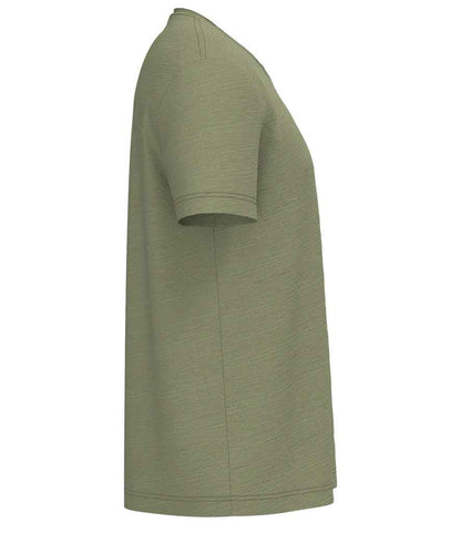 Spasso Drop Shoulder Raw Edge Collar Slub T-Shirt
