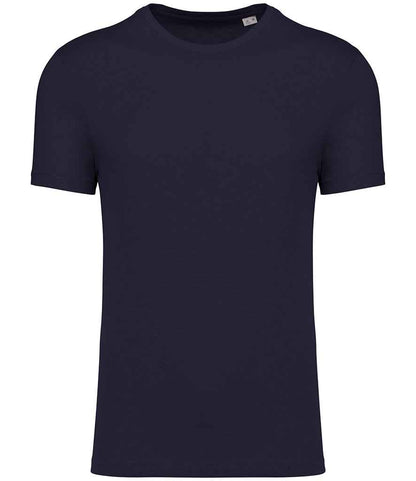 Spasso Unisex Organic Cotton Linen Blend T-Shirt in Navy