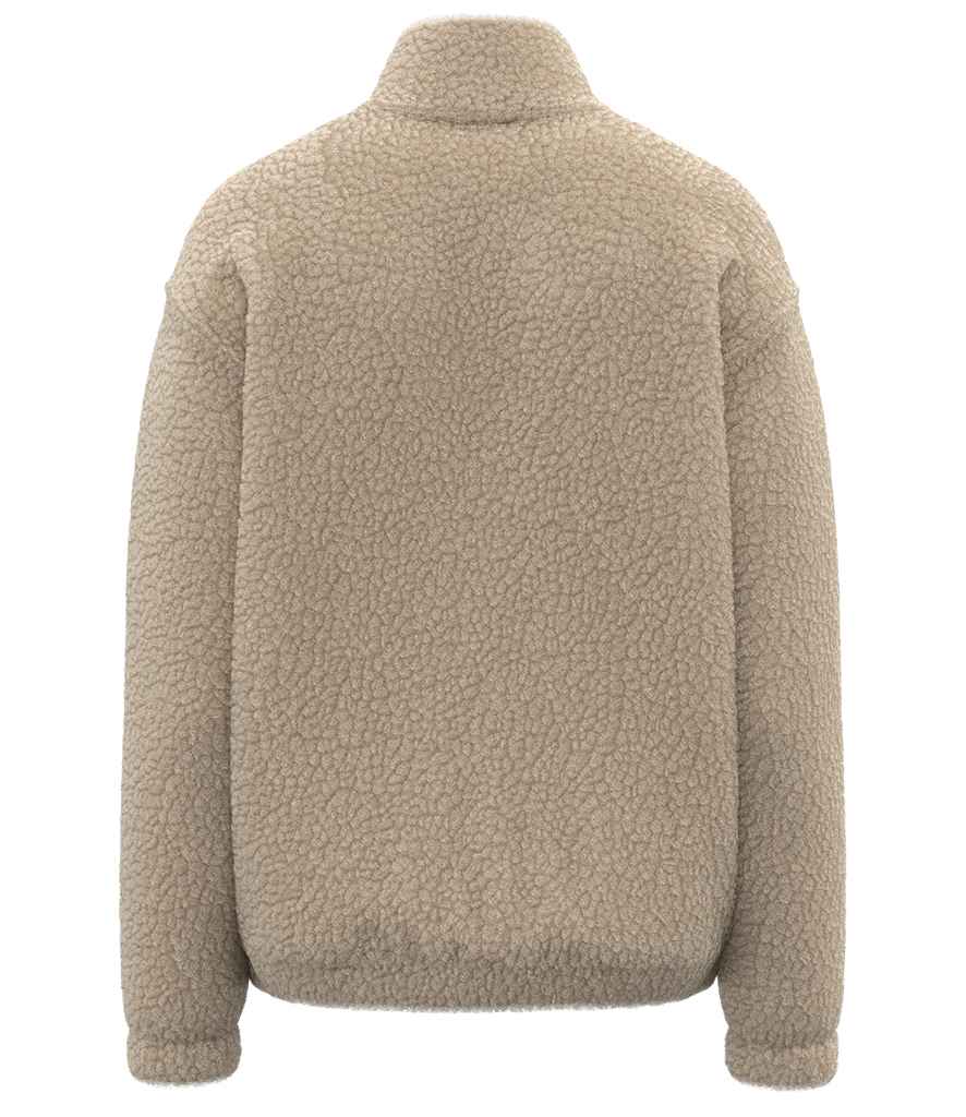 Spasso Unisex Sherpa Drop Shoulder 1/4 Zip Sweat