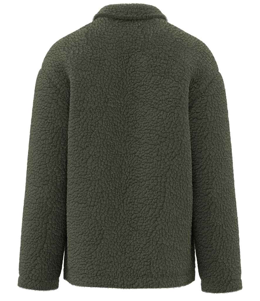 Spasso Unisex Sherpa Drop Shoulder Overshirt