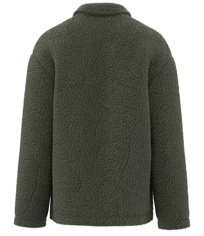Spasso Unisex Sherpa Drop Shoulder Overshirt