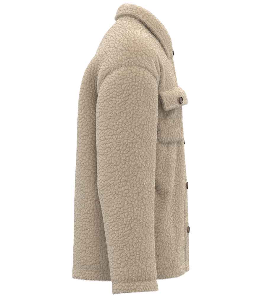 Spasso Unisex Sherpa Drop Shoulder Overshirt