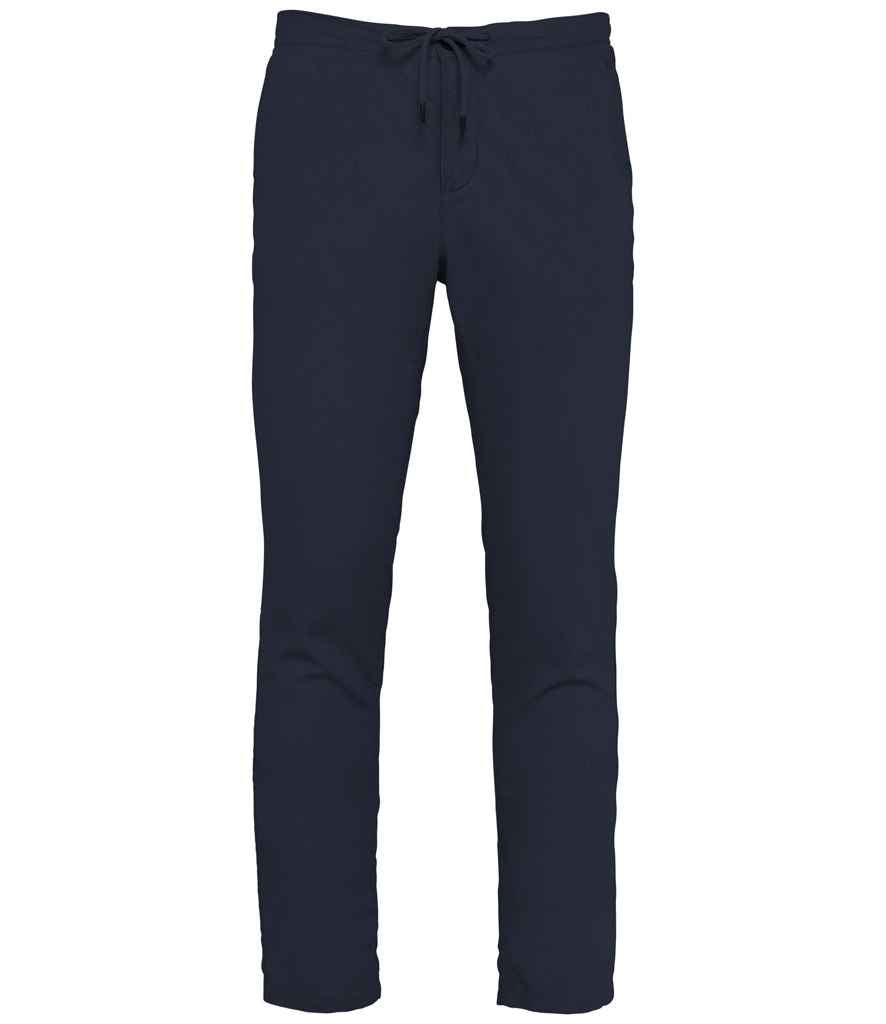 Spasso Relaxed Chino Trousers in Navy