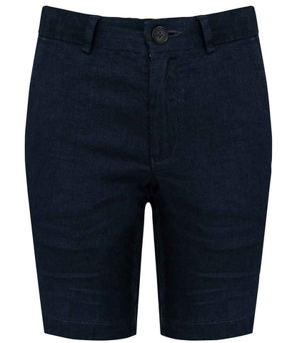 Spasso Kids Linen Bermuda Shorts in Navy