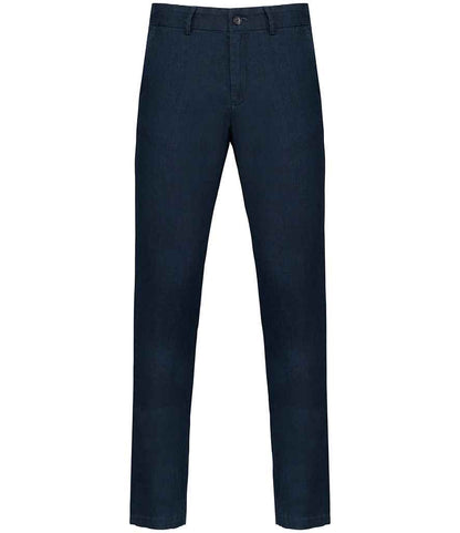 Spasso Linen Trousers in Navy
