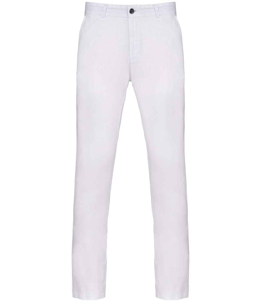 Spasso Linen Trousers in White