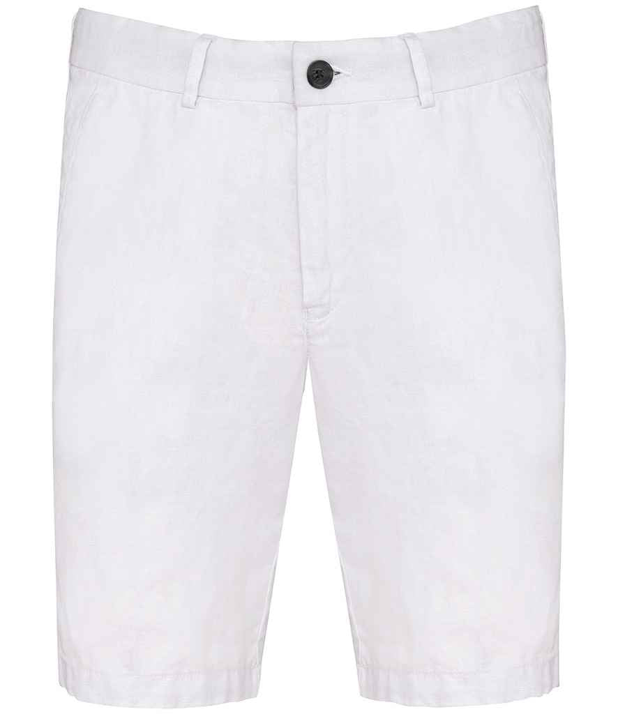 Spasso Linen Bermuda Shorts in White