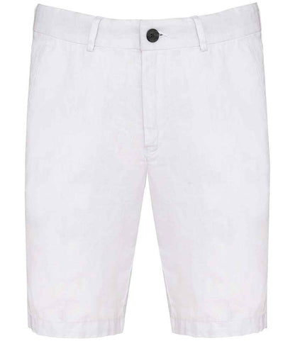 Spasso Linen Bermuda Shorts in White