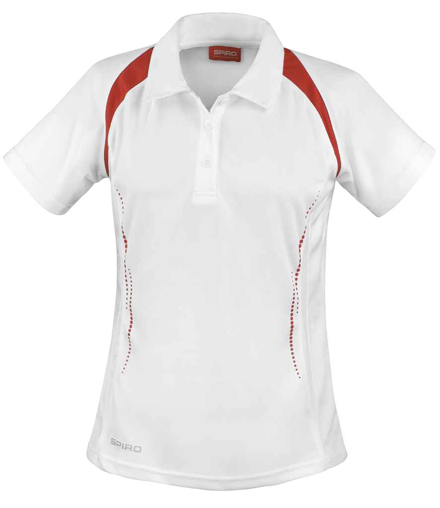 Spiro Spiro Ladies Team Spirit Polo Shirt White/Red