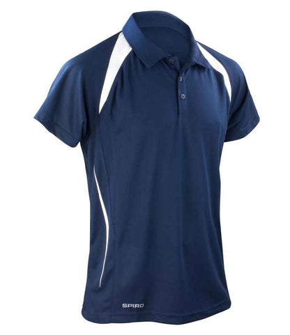 Spiro Team Spirit Polo Shirt in Navy/White