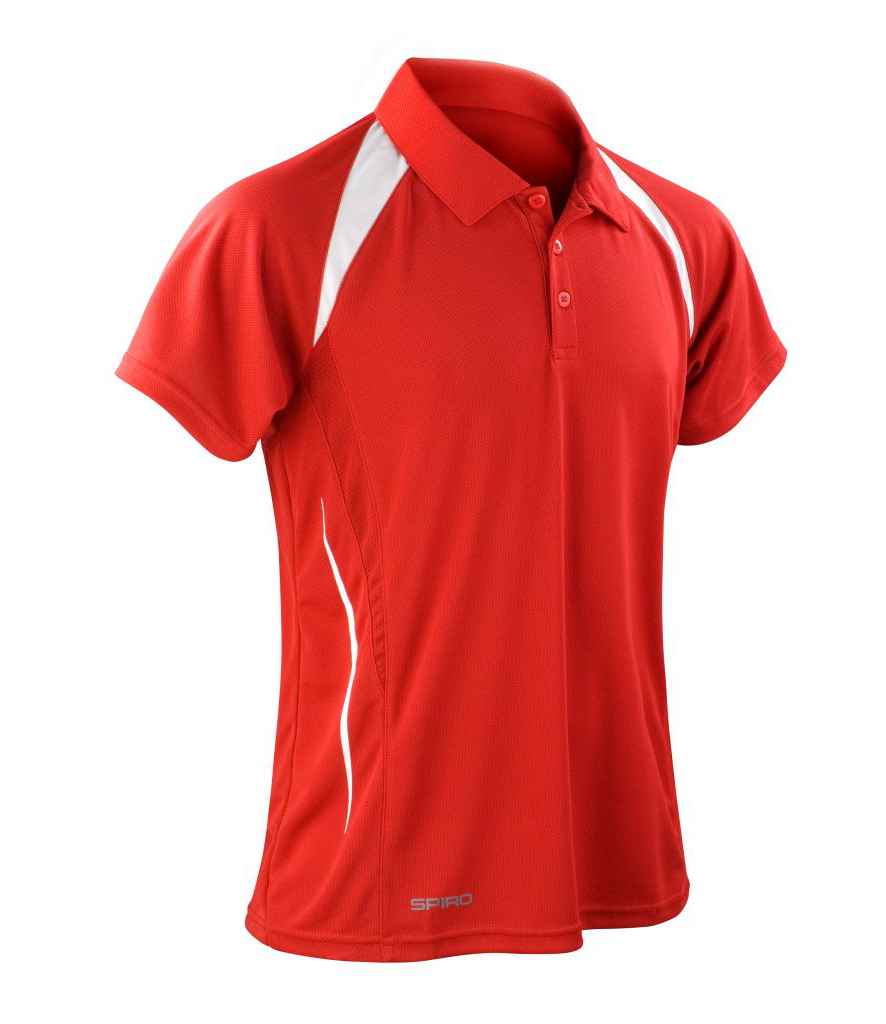 Spiro Team Spirit Polo Shirt in Red/White