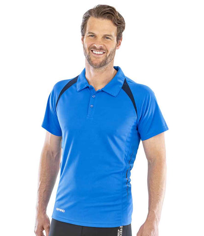 Spiro Spiro Team Spirit Polo Shirt Royal Blue/Navy
