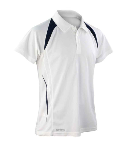 Spiro Spiro Team Spirit Polo Shirt White/Navy