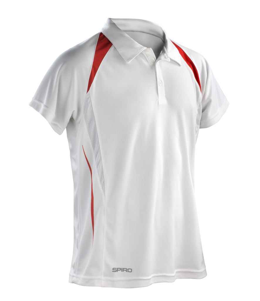 Spiro Spiro Team Spirit Polo Shirt White/Red