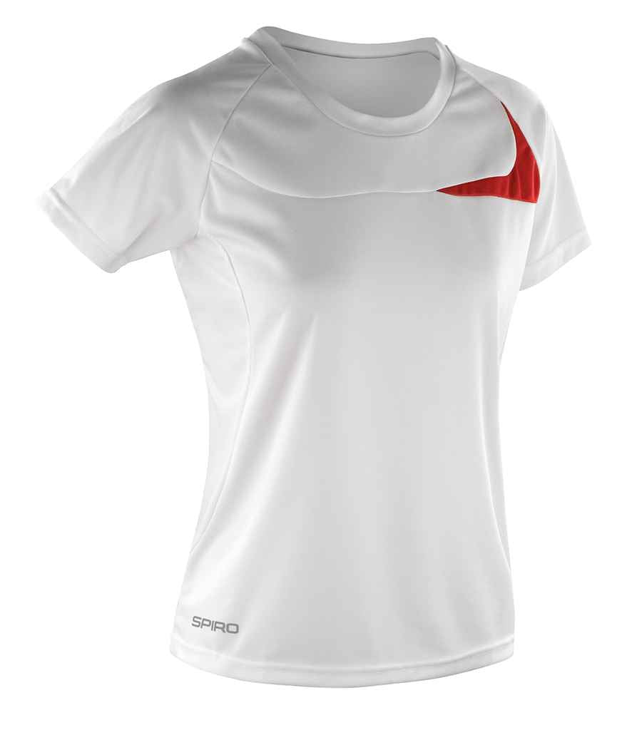 Spiro Spiro Ladies Dash Training Shirt White/Red