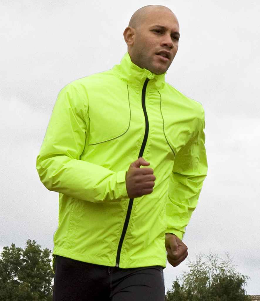 Spiro Spiro Bikewear Crosslite Trail and Track Jacket Neon Lime