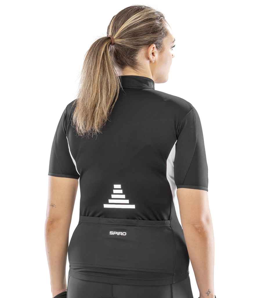 Spiro Spiro Ladies Bikewear Top Black/White