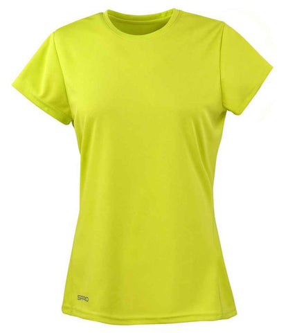 Spiro Spiro Ladies Quick Dry Performance T-Shirt Lime Green