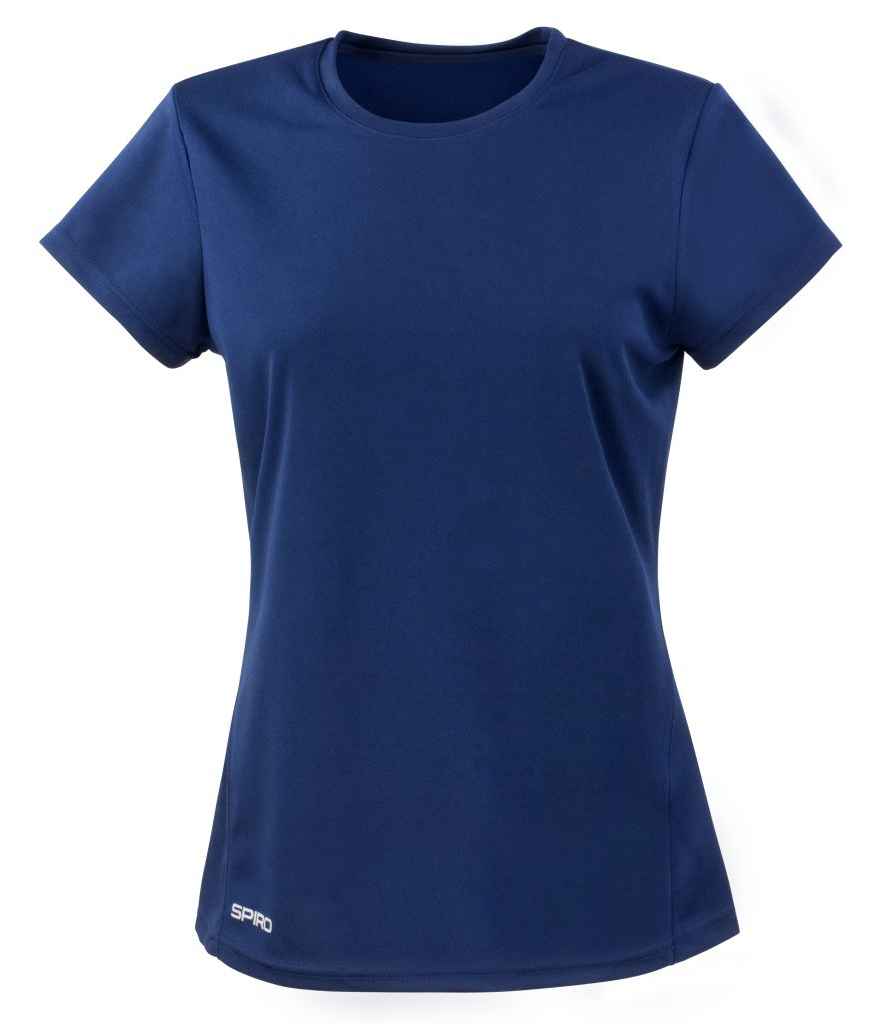 Spiro Ladies Quick Dry Performance T-Shirt in Navy