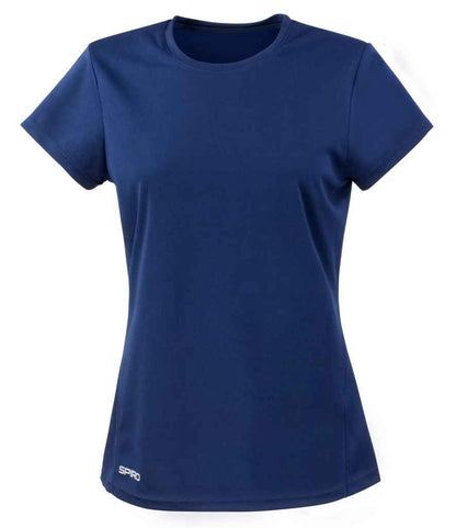 Spiro Ladies Quick Dry Performance T-Shirt in Navy