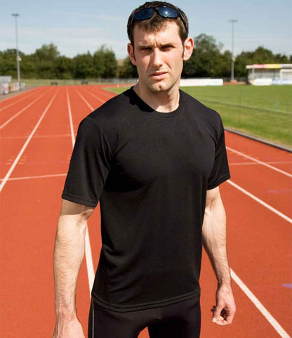 Spiro Spiro Quick Dry Performance T-Shirt Black