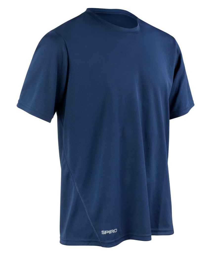 Spiro Quick Dry Performance T-Shirt in Navy