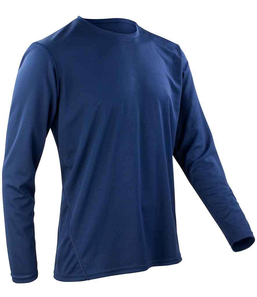 Spiro Spiro Performance Long Sleeve T-Shirt Navy