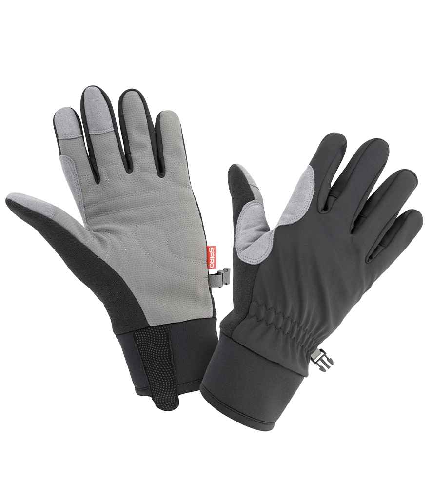 Spiro Long Winter Gloves in Black/Grey
