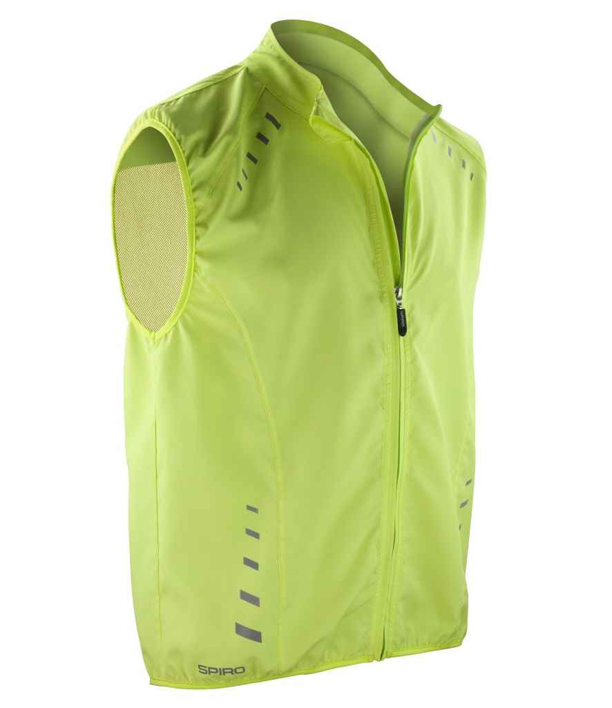 Spiro Bikewear Crosslite Gilet in Neon Lime