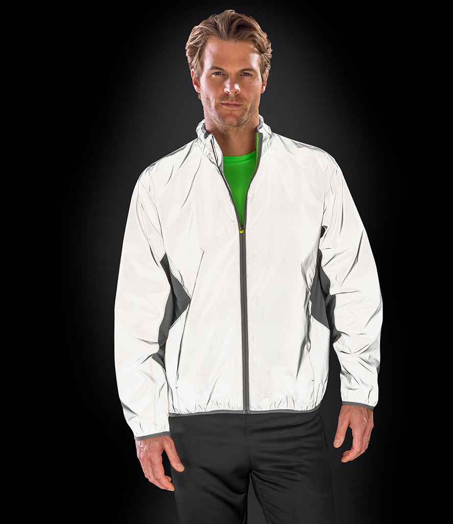 Spiro Luxe Reflective Hi-Vis Jacket - model image