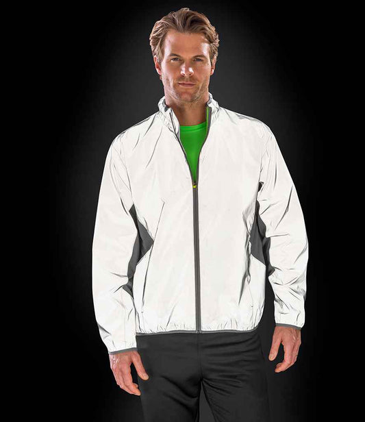 Spiro Luxe Reflective Hi-Vis Jacket - model image