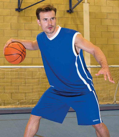 Spiro Spiro Basketball Top Royal Blue/White