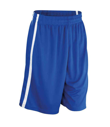 Spiro Basketball Shorts in Royal Blue/White