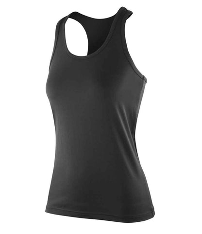 Spiro Impact Ladies Softex® Fitness Top in Black