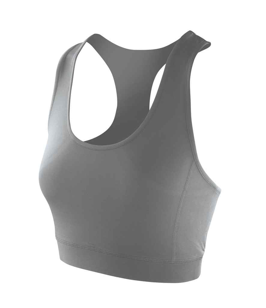 Spiro Spiro Impact Ladies Softex® Crop Top Cloudy Grey