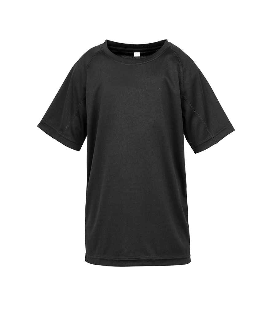 Spiro Spiro Kids Impact Performance Aircool T-Shirt Black