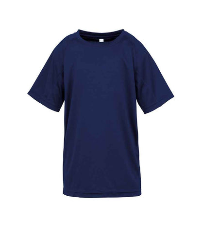 Spiro Spiro Kids Impact Performance Aircool T-Shirt Navy