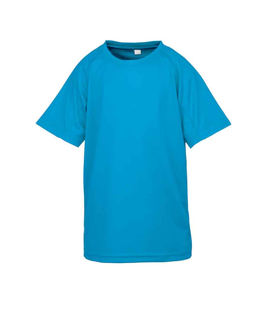 Spiro Spiro Kids Impact Performance Aircool T-Shirt Ocean Blue