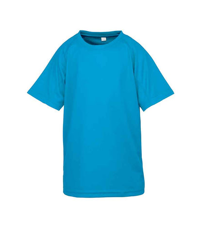 Spiro Spiro Kids Impact Performance Aircool T-Shirt Ocean Blue