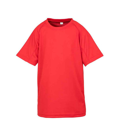 Spiro Kids Impact Performance Aircool T-Shirt in Red