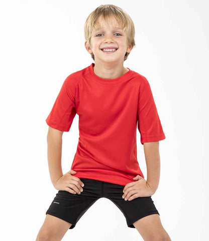 Spiro Spiro Kids Impact Performance Aircool T-Shirt Red