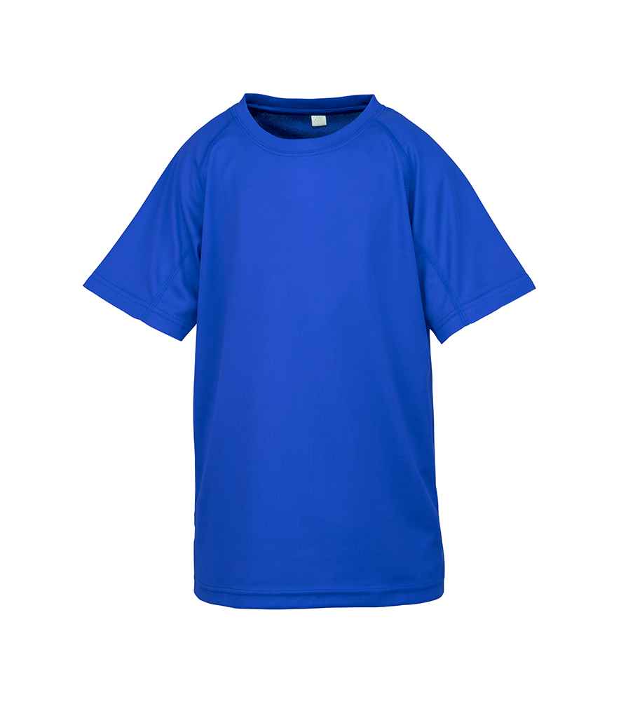 Spiro Kids Impact Performance Aircool T-Shirt in Royal Blue